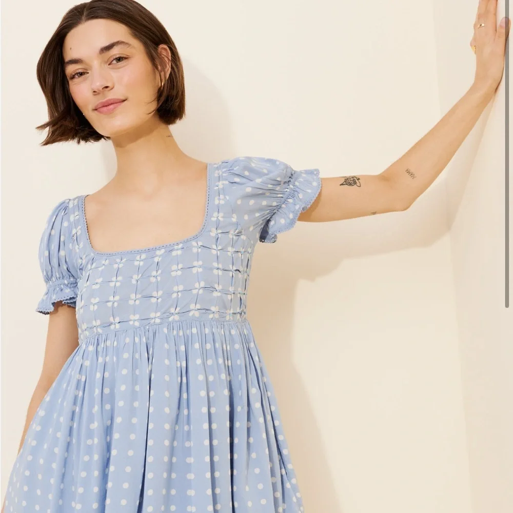 Free People Daisy Dots Mini Dress